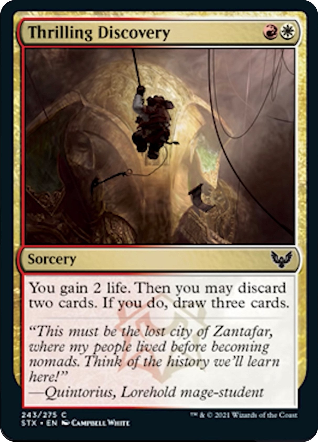 Thrilling Discovery (243) [STX] - MTG Single