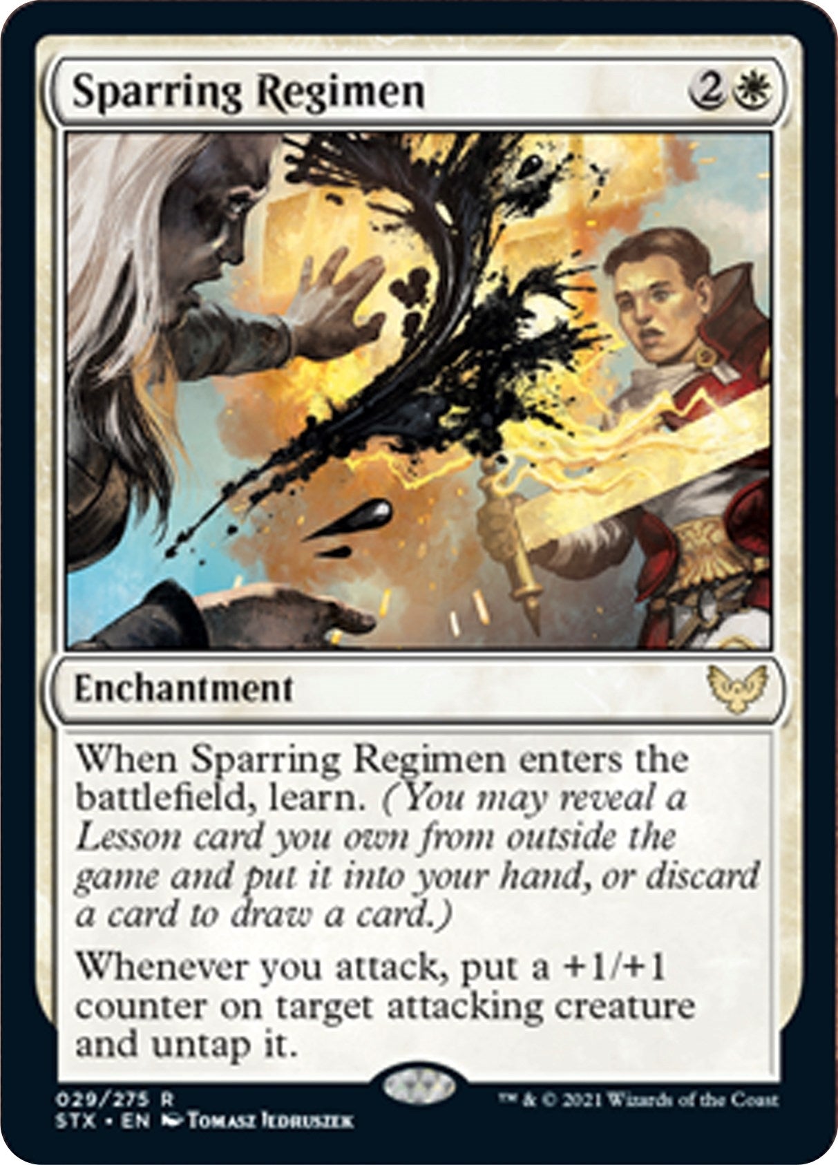 Sparring Regimen (29) [STX] - MTG Single