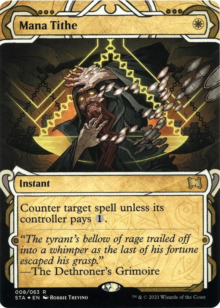Mana Tithe (Foil Etched) (8) [STA] - MTG Single