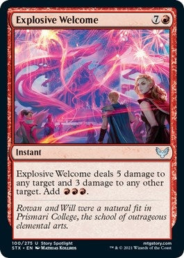 Explosive Welcome (100) [STX] - MTG Single