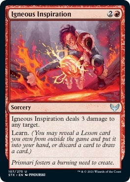 Igneous Inspiration (107) [STX] - MTG Single