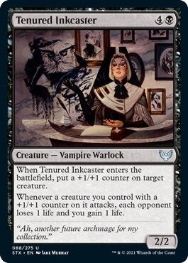 Tenured Inkcaster (88) [STX] - MTG Single