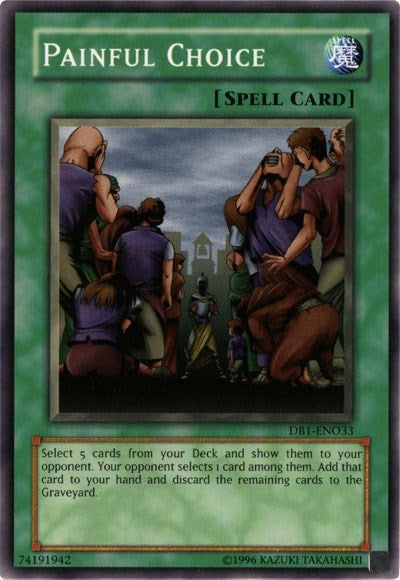 Painful Choice (1033) (DB1) - YuGiOh Single