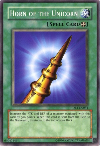 Horn of the Unicorn (1034) (DB1) - YuGiOh Single