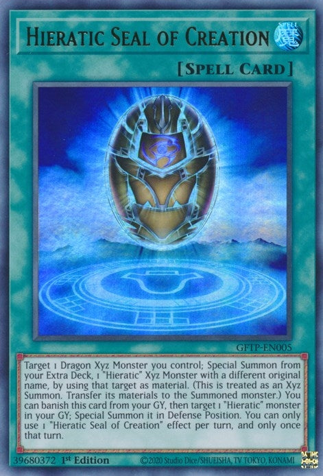 Hieratic Seal of Creation (5) (GFTP) - YuGiOh Single