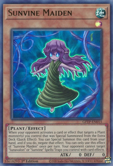 Sunvine Maiden (15) (GFTP) - YuGiOh Single