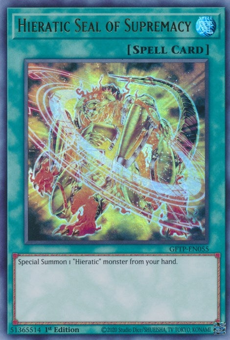 Hieratic Seal of Supremacy (55) (GFTP) - YuGiOh Single