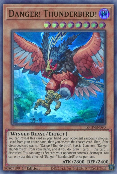 Danger! Thunderbird! (90) (GFTP) - YuGiOh Single