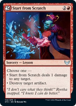 Start from Scratch (114) [STX] - MTG Single
