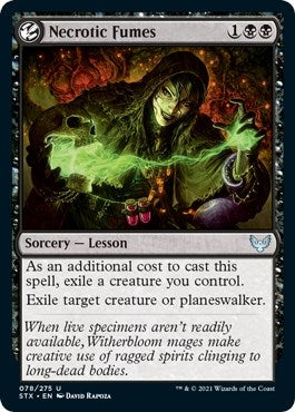 Necrotic Fumes (78) [STX] - MTG Single
