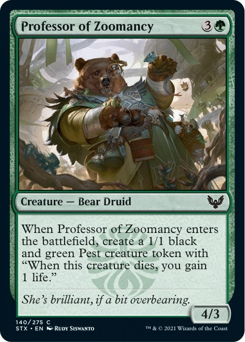 Professor of Zoomancy (140) [STX] - MTG Single