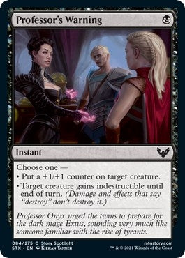 Professor’s Warning (84) [STX] - MTG Single