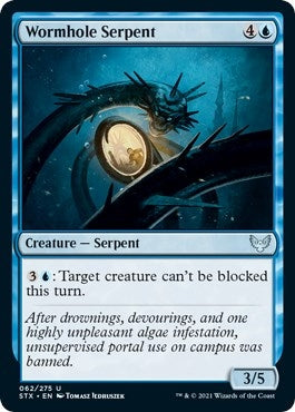 Wormhole Serpent (62) [STX] - MTG Single