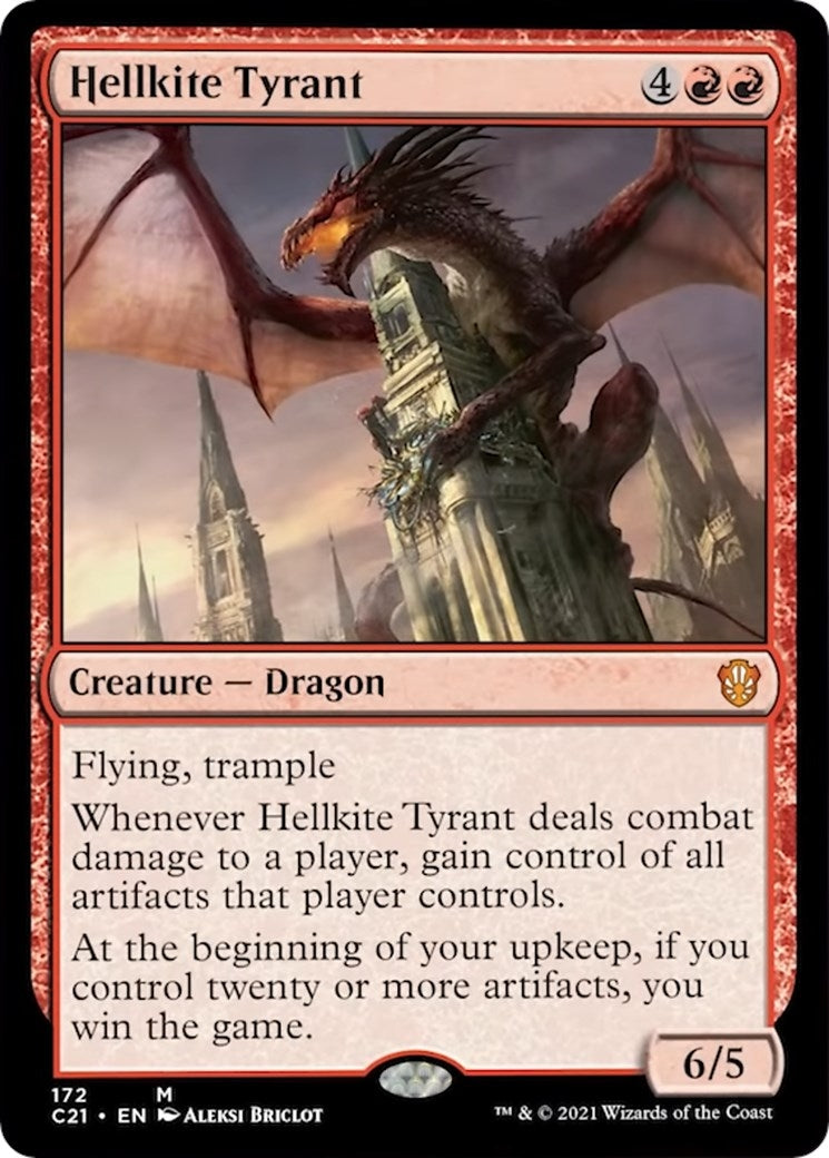 Hellkite Tyrant (172) [C21] - MTG Single