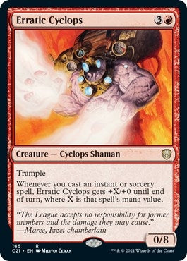 Erratic Cyclops (166) [C21] - MTG Single