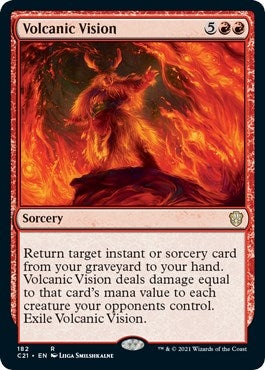 Volcanic Vision (182) [C21] - MTG Single