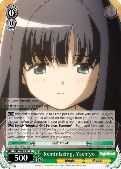 Reminiscing Yachiyo (80041) [MR/W80] - Weiss Schwarz Single