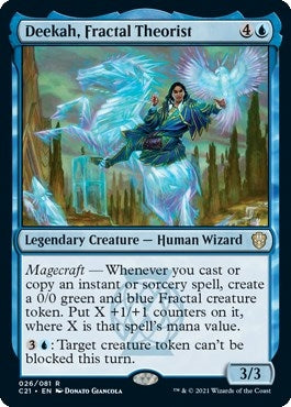 Deekah Fractal Theorist (26) [C21] - MTG Single