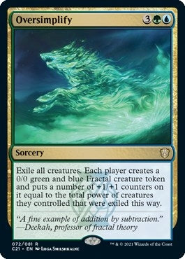 Oversimplify (72) [C21] - MTG Single