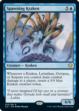 Spawning Kraken (33) [C21] - MTG Single