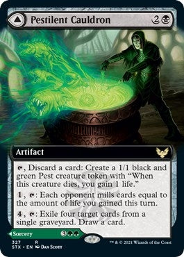 Pestilent Cauldron (Extended Art) (327) [STX] - MTG Single