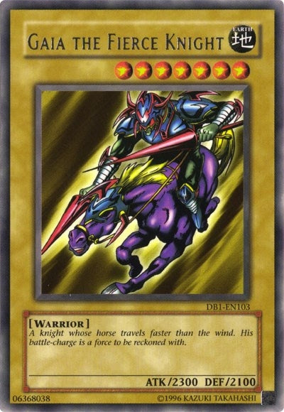 Gaia The Fierce Knight (1103) (DB1) - YuGiOh Single