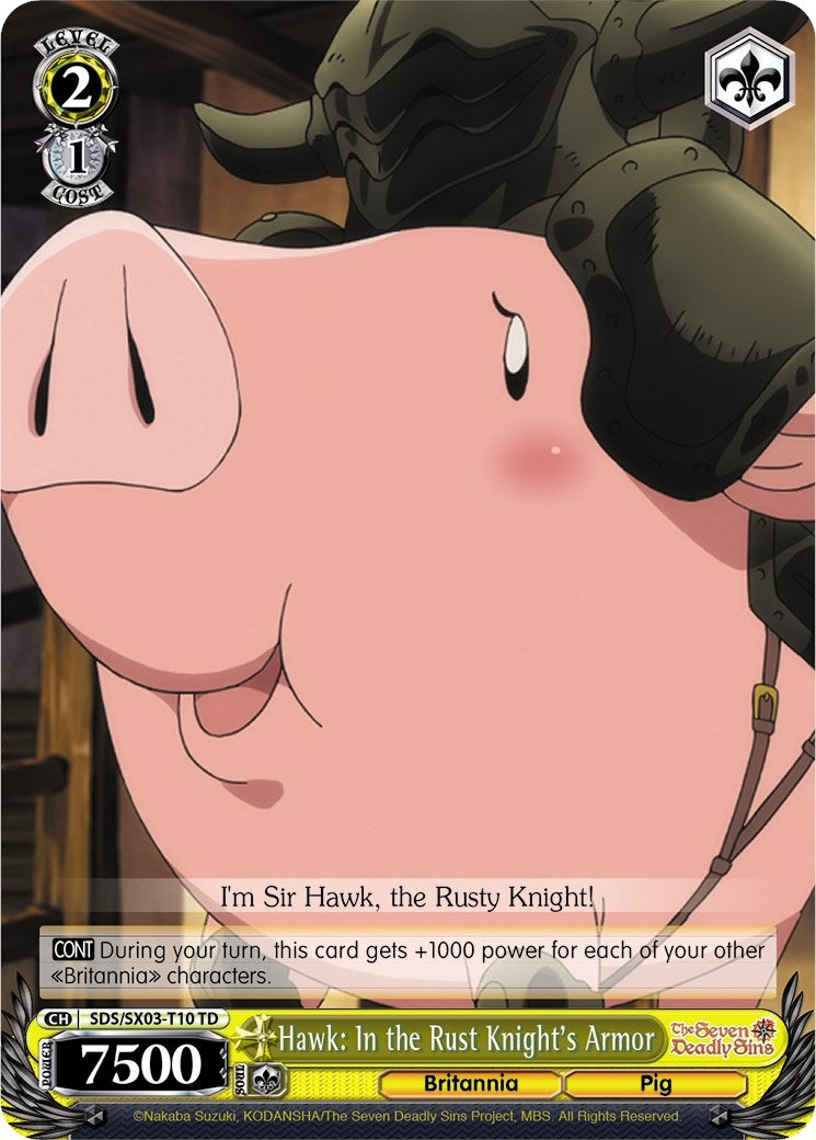 Hawk: In the Rust Knight’s Armor (310) [SDS/SX03] - Weiss Schwarz Single