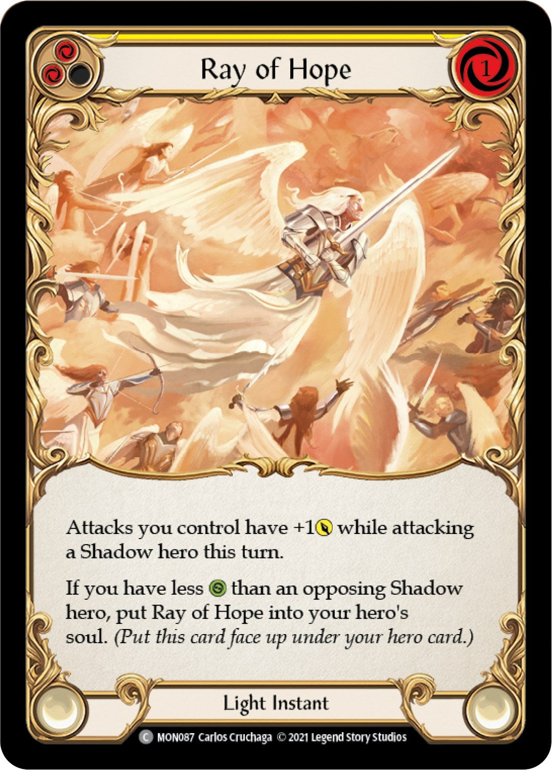 Ray of Hope (87) [MON] - Flesh and Blood TCG Single