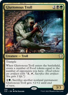 Gluttonous Troll (218) [C21] - MTG Single