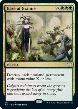 Gaze of Granite (217) [C21] - MTG Single