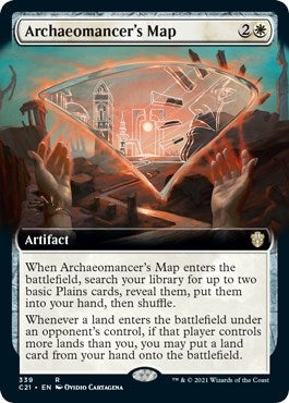 Archaeomancer’s Map (Extended Art) (339) [C21] - MTG Single