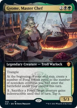 Gyome Master Chef (Extended Art) (332) [C21] - MTG Single