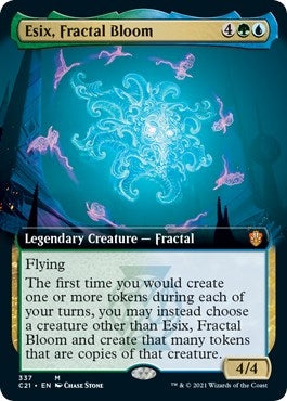 Esix Fractal Bloom (Extended Art) (337) [C21] - MTG Single