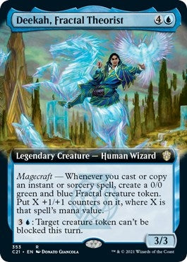 Deekah Fractal Theorist (Extended Art) (353) [C21] - MTG Single