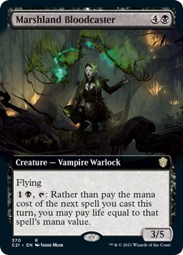 Marshland Bloodcaster (Extended Art) (370) [C21] - MTG Single
