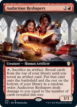 Audacious Reshapers (Extended Art) (374) [C21] - MTG Single