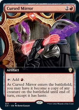 Cursed Mirror (Extended Art) (377) [C21] - MTG Single