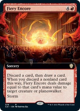 Fiery Encore (Extended Art) (378) [C21] - MTG Single
