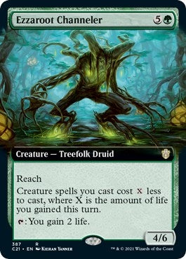 Ezzaroot Channeler (Extended Art) (387) [C21] - MTG Single