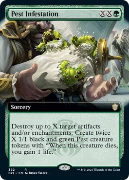Pest Infestation (Extended Art) (392) [C21] - MTG Single