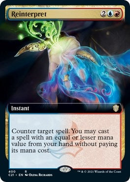 Reinterpret (Extended Art) (400) [C21] - MTG Single