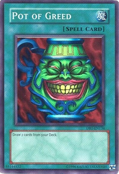 Pot of Greed (1134) (DB1) - YuGiOh Single
