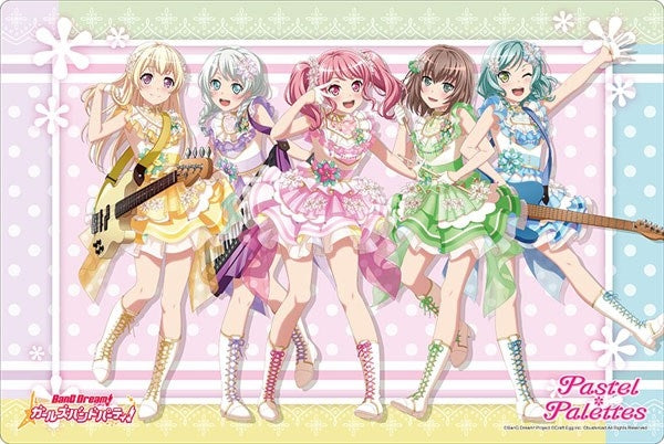 Bushiroad Rubber Mat Collection Vol.841: BanG Dream! Girls Band Party! - Pastel Palettes (841) - Playmats Sealed