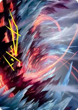 Frostboil Snarl Art Card (Gold-Stamped Signature) (47) [ASSTX] - MTG Single