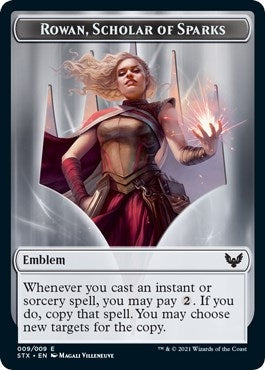 Emblem - Rowan Scholar of Sparks (0) [STX] - MTG Single