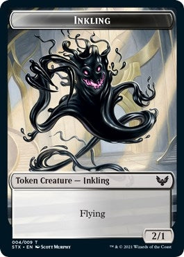 Inkling (4) // Spirit (6) Double-Sided Token (0) [STX] - MTG Single