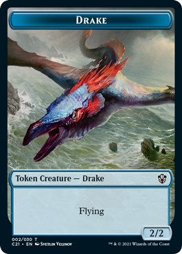 Drake // Elemental Double-sided Token (0) [C21] - MTG Single