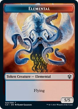Elemental (20) // Copy Double-sided Token (0) [C21] - MTG Single