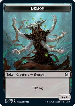 Demon // Fungus Beast Double-sided Token (0) [C21] - MTG Single