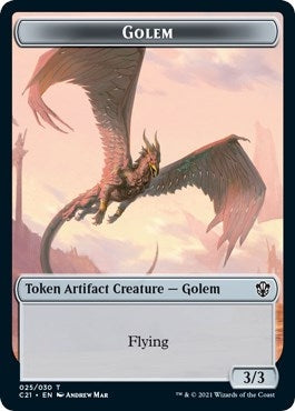 Golem (25) // Thopter Double-sided Token (0) [C21] - MTG Single